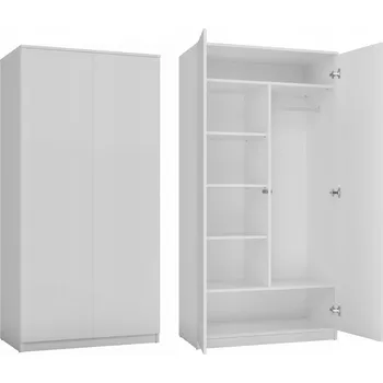 Šatní skříň Skříň TopEshop Malwa 90 x 180 x 50 cm bílá