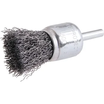 Příslušenství k brusce FESTA® Rotační kartáč koncový vlnitý drát ocel 25 mm do vrtačky 22059