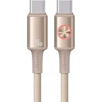 Datový kabel Kabel Usams USB typ C - USB typ C 1,2 m šedý