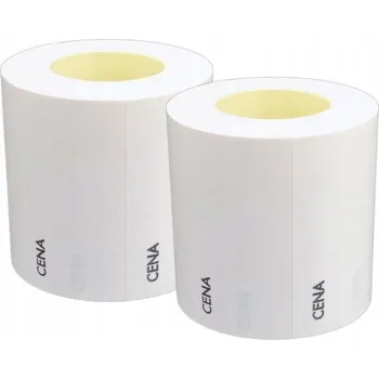 Samolepící etiketa Malá cenová etiketa s potiskem - bílá (34x21 mm) / 400 etiket - a'5