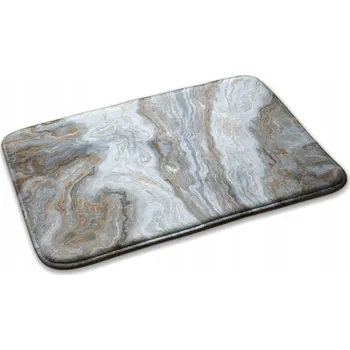 Obraz Koberec Moderní hustý kobereček do pokoje, ložnice, mramorový vzor 75x45 cm