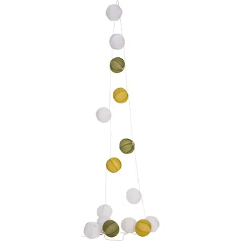 LIVARNO home Světelný LED řetěz XXL / Závěsné solární LED světlo (lampion, zelená/bílá/žlutá)