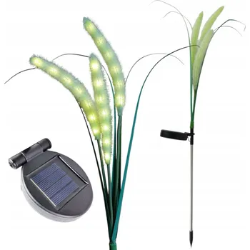 Venkovní osvětlení SOLÁRNÍ LAMPA ZAPICHOVACÍ SVĚTLO SE SOUMRAKOVÝM SENZOREM KVĚTINA KVĚTY 85CM ZAHRADNÍ