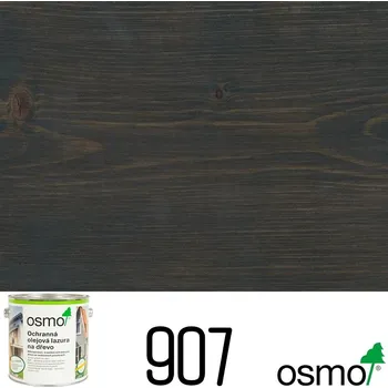 barva a nátěr na dřevo OSMO® Ochranná olejová lazura Odstín (barva): 907 křemenně šedá, Balení: 2,5 l