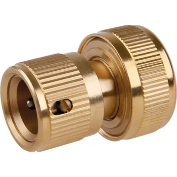 Hadicová spojka ROSA Rychlospojka mosazná, hadice 3/4", STOP ventil 45191