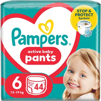 Plenkové kalhoty Pampers Pants Plenkové Kalhotky, velikost 6, 44 ks, 14 kg-19 kg