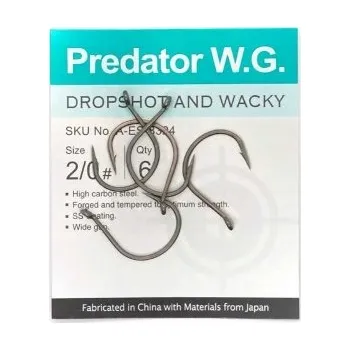 Rybářský háček Háčky na přívlač s protihrotem BKK PREDATOR WG 6 ks