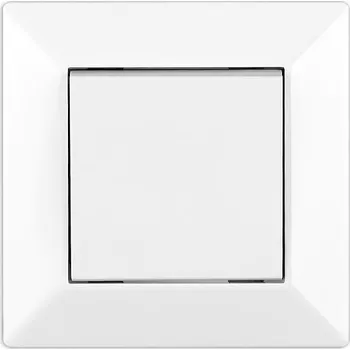 vypínač Elhard Vypínač Royal Premium č.1 s rámečkem, bílý - kompletní