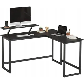 Psací stůl Rohový psací stůl Vasagle 140 x 130 x 91,5 cm černý