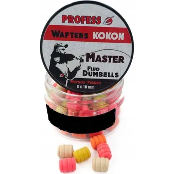 Boilies Činky Profess Fluo Wafters Master Kokon Kokos Scopex 8x10mm