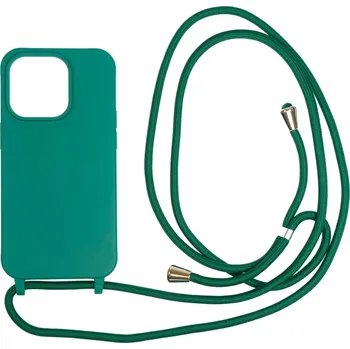 Pouzdro na mobilní telefon Kryt na mobil Mobile Origin Lanyard Case Dark Green iPhone 14 Pro