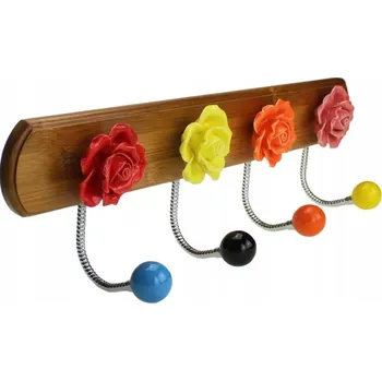 Věšák Šatní ramínko kovový Domino odstíny hnědé