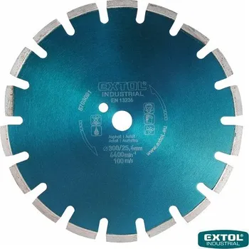 Řezný kotouč EXTOL® INDUSTRIAL Diamantový kotouč řezný na asfalt, segmentový, 350 x 25,4 x 3,2 mm 8703092