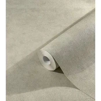 Tapeta ZELENÁ TAPETA S EFEKTEM ODĚREK, LESKLÁ VINYLOVÁ NA VLIESU