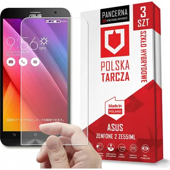 Pouzdro na mobilní telefon Hybridní Sklo pro Asus ZenFone 2 ZE551ML, 3 ks
