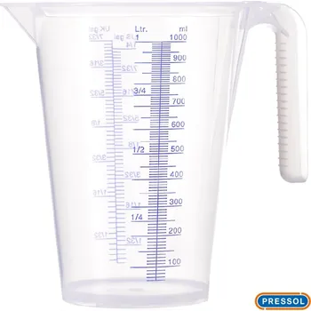 Odměrný válec PRESSOL® Odměrka plastová s výlevkou, 1000 ml
