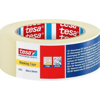 Lepicí páska tesa® 4323 Professional papírová maskovací páska do 60°C Rozměr návinu: 38 mm × 50 m 04323-00011-00