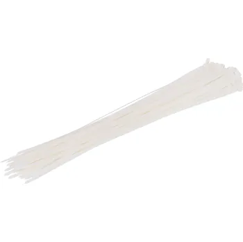 Stahovací páska STREND PRO® Pásek stahovací nylon 1000×9 mm bílý, 50 ks