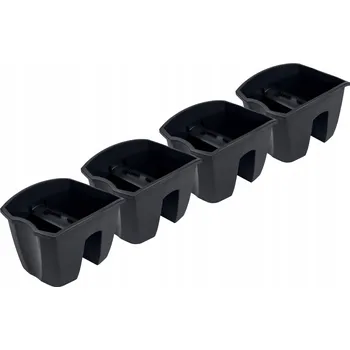 Květináč Šedý plast Květináč Prosperplast 24,5 cm x 28,5 x 20,5 cm