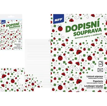 Kancelářský papír Dopisní papír barevný LUX 5+10 (Berušky)