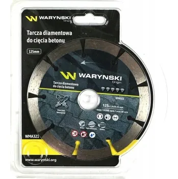 Řezný kotouč Diamantový kotouč na betonu 125 x 22.23 mm WARYŃSKI