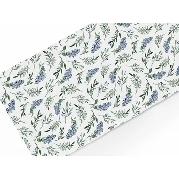 ubrus Běhoun na stůl 100% len Řecká zahrada/ Greek garden Rozměry ubrusů: 142x50 cm