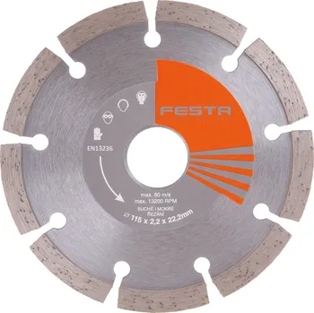 Řezný kotouč FESTA® Kotouč diamantový segmentový 115×22,23 mm 21311