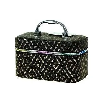 Školní kufřík Kufřík se zipem a zrcátkem, velikost S, motiv:černozlatý, 19x12x11cm