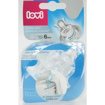 dudlíky LOVI dudlík dynamický pro lahve 6+ střední, 2 ks