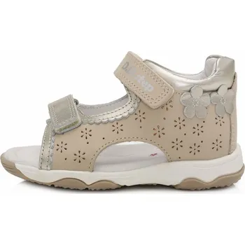 Dívčí sandály Sandálky béžovostříbrné D.D.step AC64-176