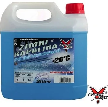 Směs do ostřikovače CLEANFOX® Zimní kapalina do ostřikovačů -20°C Objem: 3 l