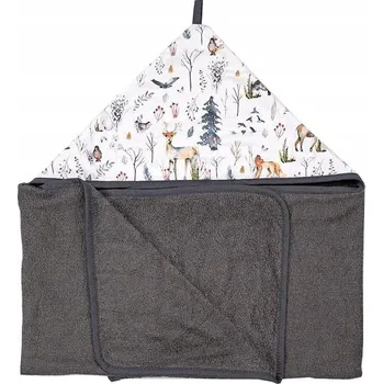 Prostěradlo Deka Albero MIO s kapucí 90 x 120 cm šedá