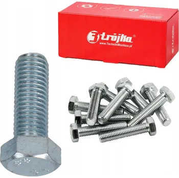 Šroub Šroub M6x35 šestihranný s šestihrannou hlavou DIN 933 pozink, na klíč KL 8.8 - 1 kg