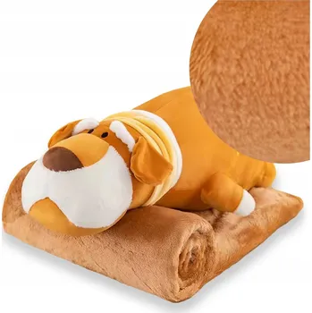 Dětská deka Plyšová deka 100x160 cm s polštářem - maskot 3v1 pro děti