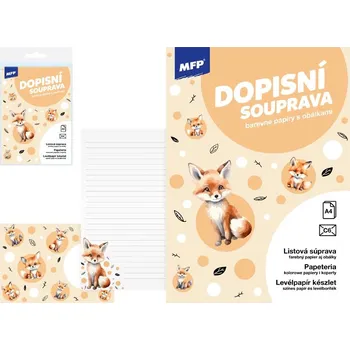 Kancelářský papír Dopisní papír barevný LUX 5+10 (Liška)