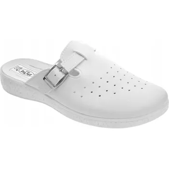 Dámské pantofle Pánské nemocniční lékařské Nazouváky Pami bílé, 42