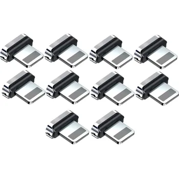 Datový kabel 10 ks magnetický Lightning adaptér s hrotem náhradní konektor magnetická zástrčka pro iPhone iOS kabely rychlé nabíjení 3A