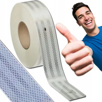 Reflexní páska s HOMOLOGACÍ výstražná 3M TiR