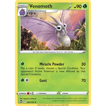 Karetní hra Pokémon TCG Venomoth 002/195