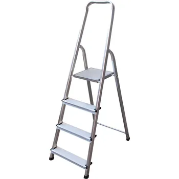 Schůdek STREND PRO® Schůdky AL-D4 ALU, jednostranné, 4 příčky, max. 125 kg 251379