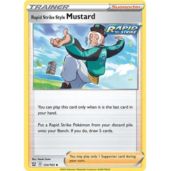 Sběratelská karetní hra Pokémon TCG Rapid Strike Style Mustard 132/163 - Reverse Holo