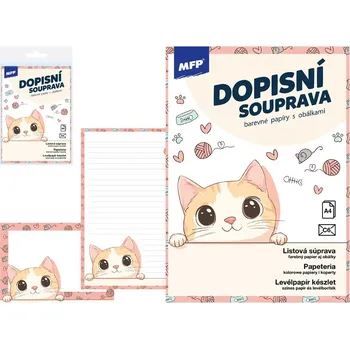 Kancelářský papír Dopisní papír barevný LUX 5+10 (Kočka)