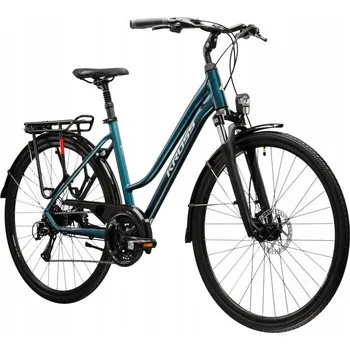 Trekingové kolo Kross Trans 4.0, rám 17 palců, kola 28", modré