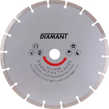 Řezný kotouč Kotouč diamantový DIAMANT segmentový 230×22,23 mm
