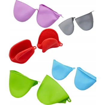 Chňapka SILIKONOVÁ KUCHYŇSKÁ CHŇAPKA RUKAVICE OCHRANNÁ GUMOVÁ DRŽÁK NA HRNCE 2 KS