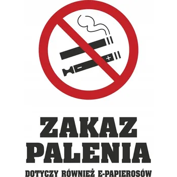 Nálepka ZÁKAZ KOUŘENÍ - 15x20 cm