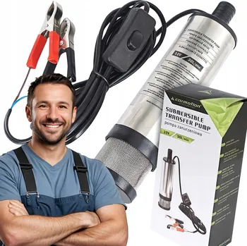 Čerpadlo Ponorné čerpadlo na olej a naftu 12V, průměr 50 mm, se sítkem, 30 l/min