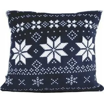 Polštář MĚKKÝ NADÝCHANÝ POLŠTÁŘ POLŠTÁŘ NA POSTEL NORDICO 40x40 vz05 TMAVĚ MODRÝ