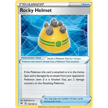 Sběratelská karetní hra Pokémon TCG Rocky Helmet 159/185