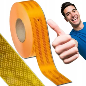 Reflexní páska s HOMOLOGACÍ, výstražná 3M TiR 100 cm (1 m)